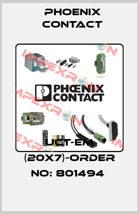 UCT-EM (20X7)-ORDER NO: 801494  Phoenix Contact
