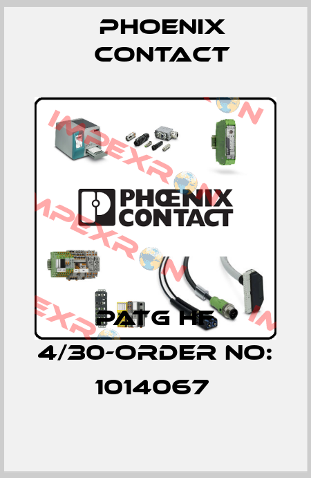 PATG HF 4/30-ORDER NO: 1014067  Phoenix Contact