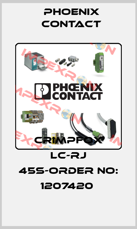 CRIMPFOX LC-RJ 45S-ORDER NO: 1207420  Phoenix Contact