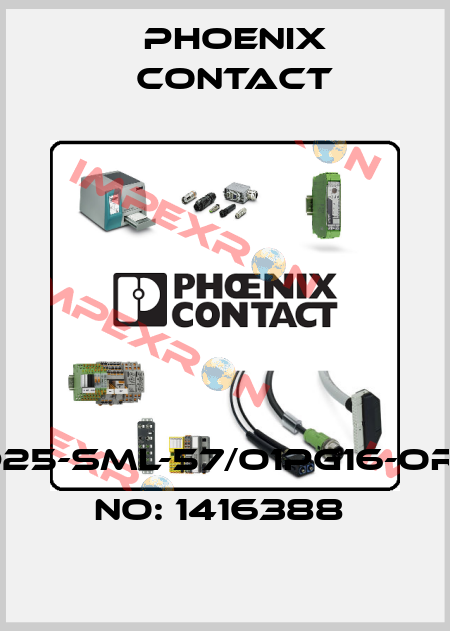 HC-D25-SML-57/O1PG16-ORDER NO: 1416388  Phoenix Contact