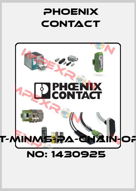 PROT-MINMS-PA-CHAIN-ORDER NO: 1430925  Phoenix Contact