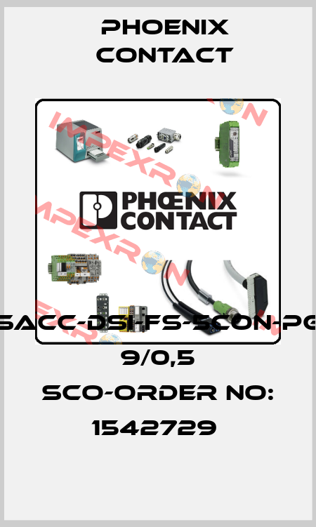 SACC-DSI-FS-5CON-PG 9/0,5 SCO-ORDER NO: 1542729  Phoenix Contact
