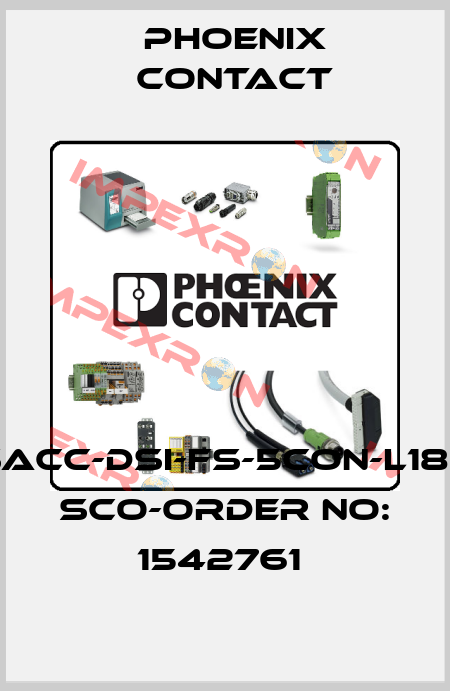 SACC-DSI-FS-5CON-L180 SCO-ORDER NO: 1542761  Phoenix Contact