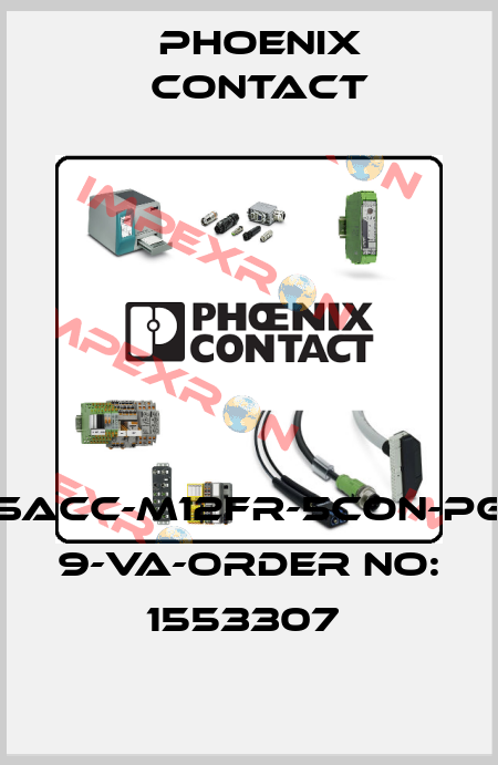 SACC-M12FR-5CON-PG 9-VA-ORDER NO: 1553307  Phoenix Contact