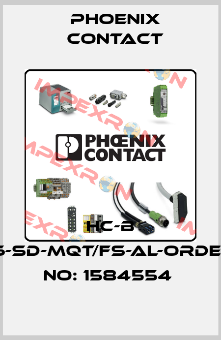 HC-B 16-SD-MQT/FS-AL-ORDER NO: 1584554  Phoenix Contact