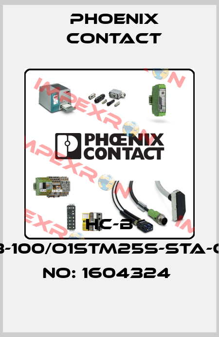 HC-B 10-TMB-100/O1STM25S-STA-ORDER NO: 1604324  Phoenix Contact