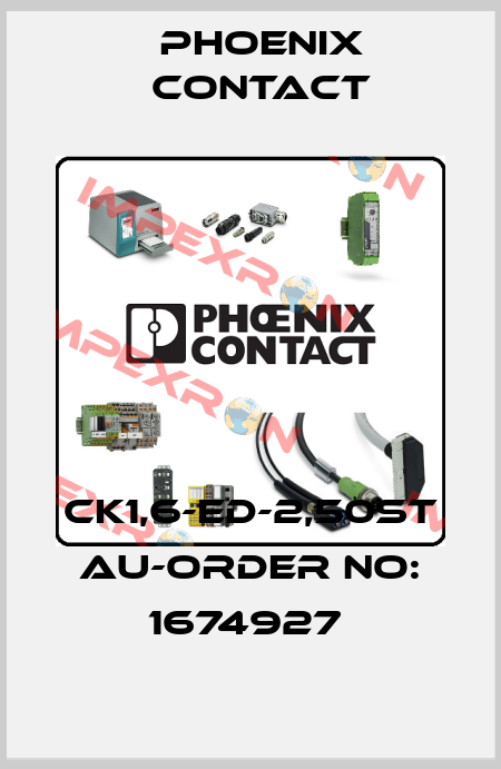 CK1,6-ED-2,50ST AU-ORDER NO: 1674927  Phoenix Contact