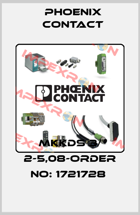 MKKDS 3/ 2-5,08-ORDER NO: 1721728  Phoenix Contact