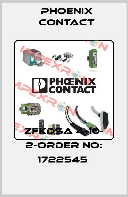 ZFKDSA 4-10- 2-ORDER NO: 1722545  Phoenix Contact