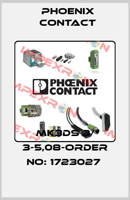 MK3DS 3/ 3-5,08-ORDER NO: 1723027  Phoenix Contact