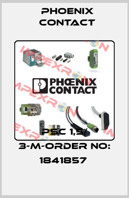 PSC 1,5/ 3-M-ORDER NO: 1841857  Phoenix Contact