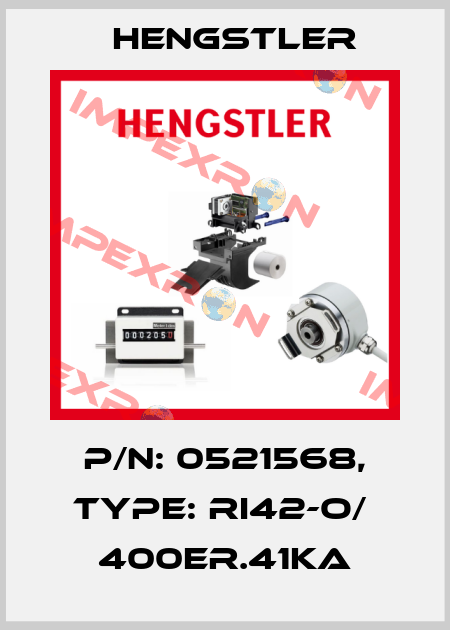 p/n: 0521568, Type: RI42-O/  400ER.41KA Hengstler