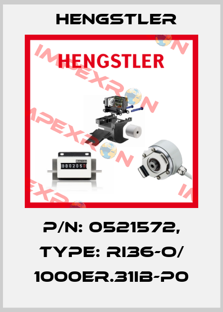 p/n: 0521572, Type: RI36-O/ 1000ER.31IB-P0 Hengstler