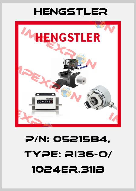 p/n: 0521584, Type: RI36-O/ 1024ER.31IB Hengstler