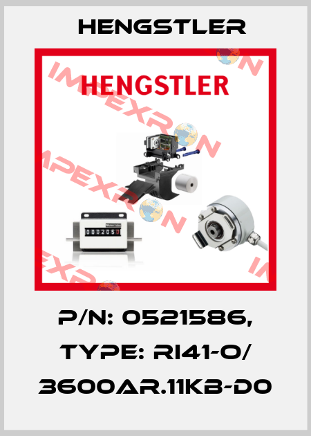 p/n: 0521586, Type: RI41-O/ 3600AR.11KB-D0 Hengstler