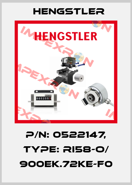 p/n: 0522147, Type: RI58-O/ 900EK.72KE-F0 Hengstler