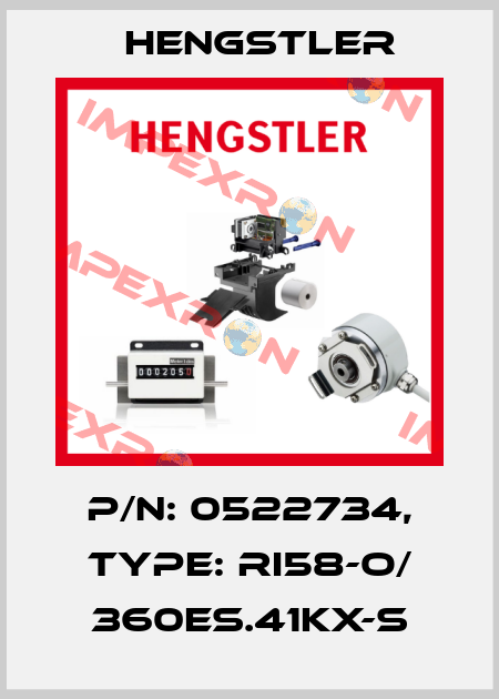 p/n: 0522734, Type: RI58-O/ 360ES.41KX-S Hengstler