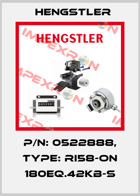 p/n: 0522888, Type: RI58-ON 180EQ.42KB-S Hengstler