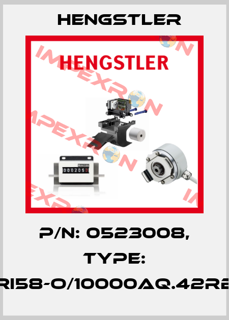 p/n: 0523008, Type: RI58-O/10000AQ.42RB Hengstler