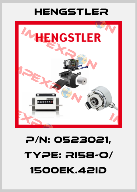 p/n: 0523021, Type: RI58-O/ 1500EK.42ID Hengstler