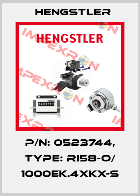 p/n: 0523744, Type: RI58-O/ 1000EK.4XKX-S Hengstler