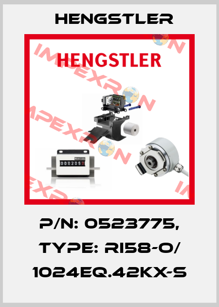 p/n: 0523775, Type: RI58-O/ 1024EQ.42KX-S Hengstler