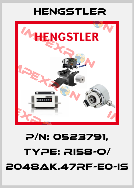 p/n: 0523791, Type: RI58-O/ 2048AK.47RF-E0-IS Hengstler