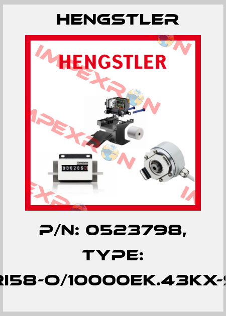 p/n: 0523798, Type: RI58-O/10000EK.43KX-S Hengstler