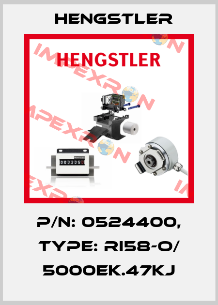 p/n: 0524400, Type: RI58-O/ 5000EK.47KJ Hengstler