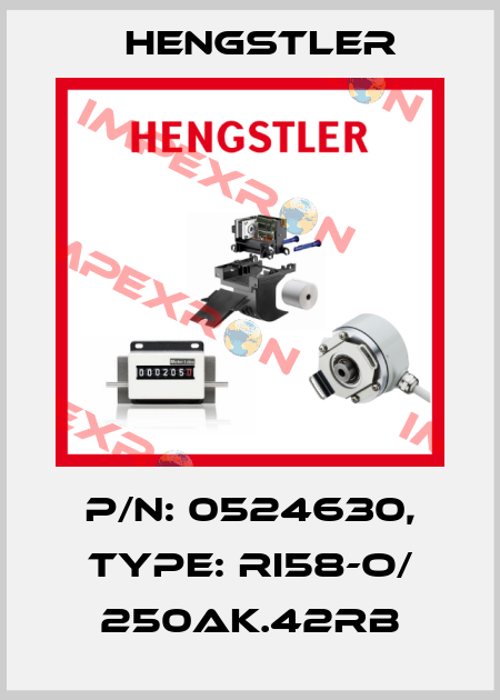 p/n: 0524630, Type: RI58-O/ 250AK.42RB Hengstler