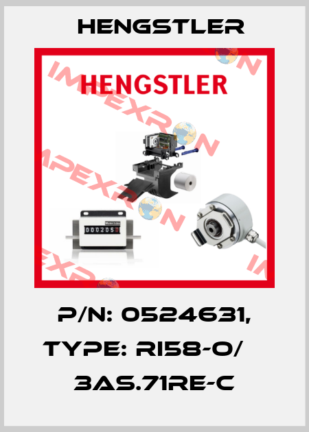 p/n: 0524631, Type: RI58-O/    3AS.71RE-C Hengstler
