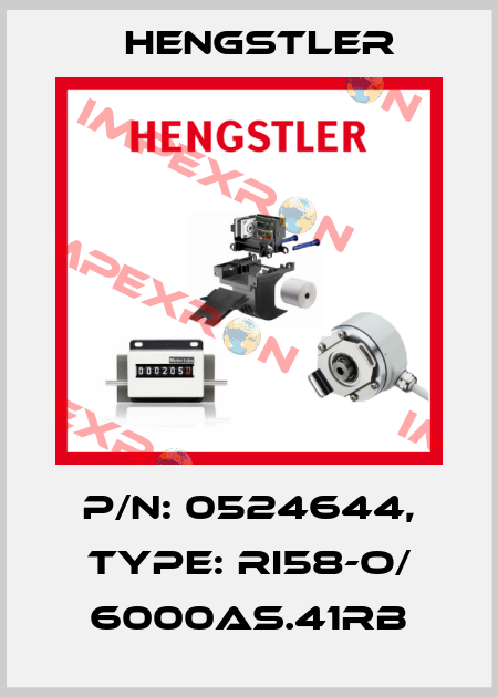 p/n: 0524644, Type: RI58-O/ 6000AS.41RB Hengstler