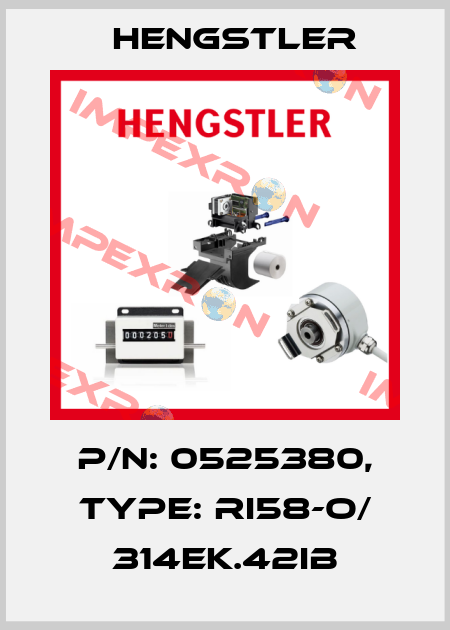 p/n: 0525380, Type: RI58-O/ 314EK.42IB Hengstler