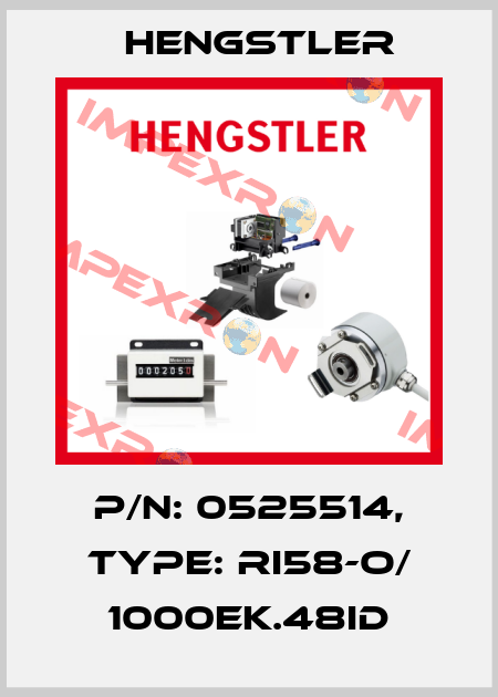 p/n: 0525514, Type: RI58-O/ 1000EK.48ID Hengstler