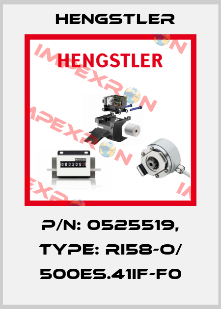 p/n: 0525519, Type: RI58-O/ 500ES.41IF-F0 Hengstler