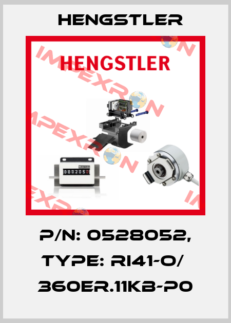 p/n: 0528052, Type: RI41-O/  360ER.11KB-P0 Hengstler