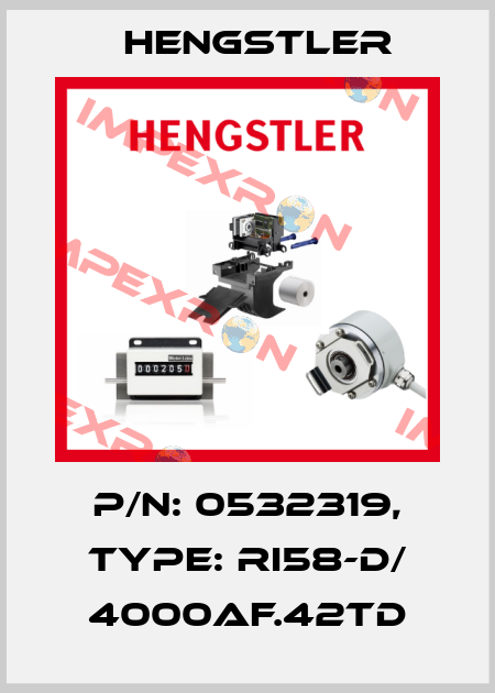 p/n: 0532319, Type: RI58-D/ 4000AF.42TD Hengstler
