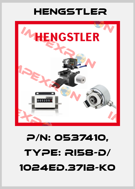 p/n: 0537410, Type: RI58-D/ 1024ED.37IB-K0 Hengstler