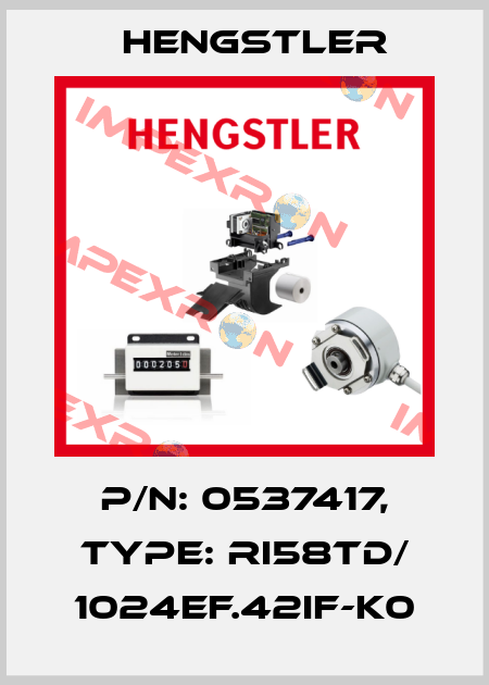 p/n: 0537417, Type: RI58TD/ 1024EF.42IF-K0 Hengstler