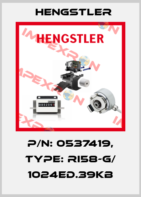 p/n: 0537419, Type: RI58-G/ 1024ED.39KB Hengstler