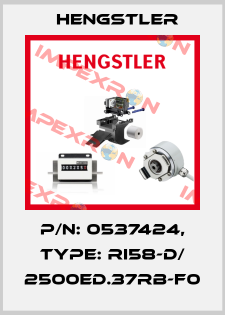 p/n: 0537424, Type: RI58-D/ 2500ED.37RB-F0 Hengstler