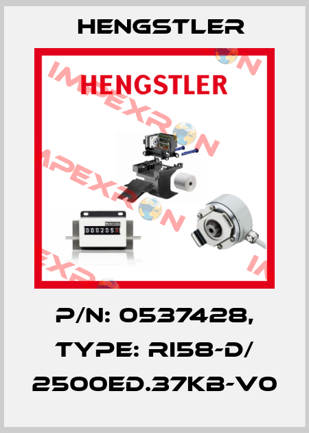 p/n: 0537428, Type: RI58-D/ 2500ED.37KB-V0 Hengstler