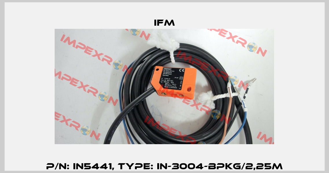 P/N: IN5441, Type: IN-3004-BPKG/2,25M Ifm