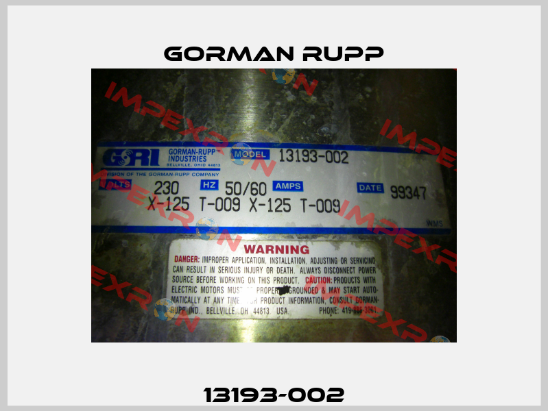 13193-002 Gorman Rupp