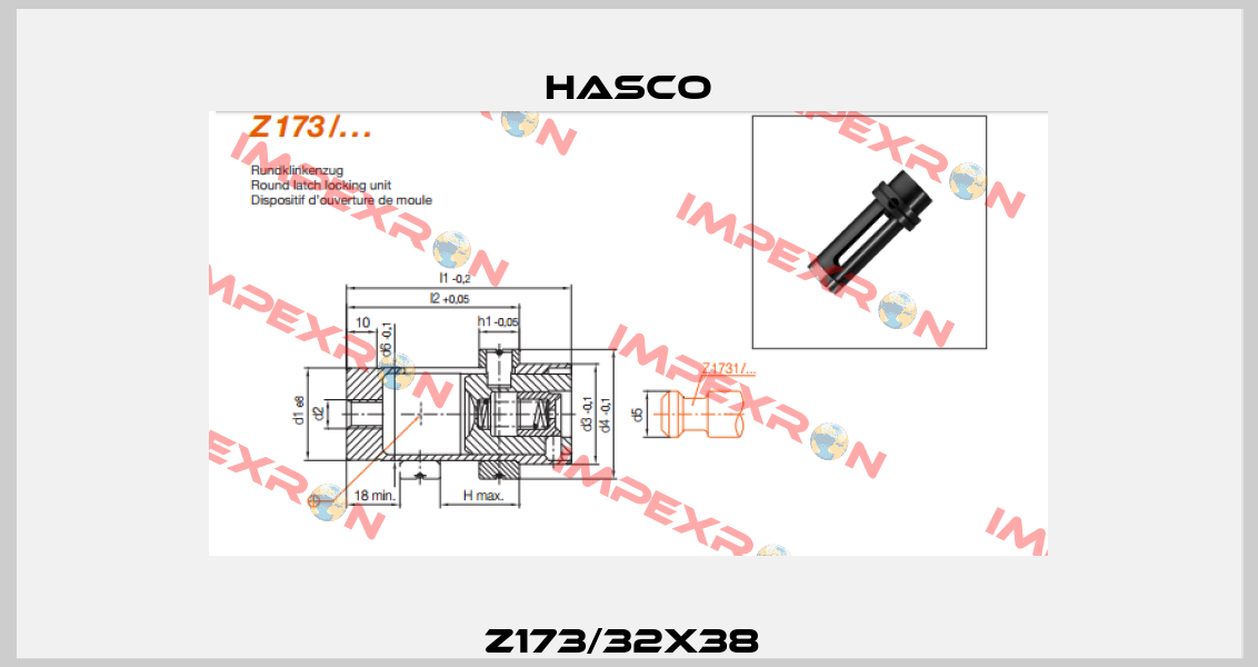 Z173/32x38  Hasco