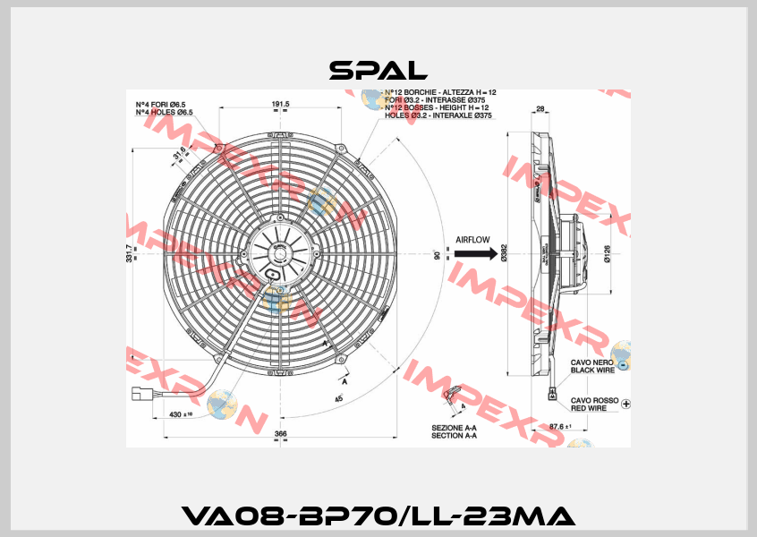 VA08-BP70/LL-23MA SPAL