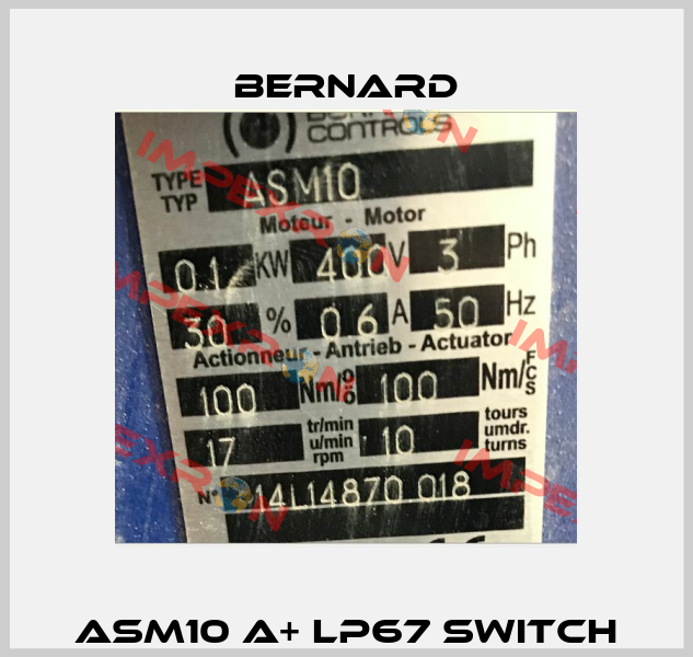 ASM10 A+ lP67 Switch Bernard
