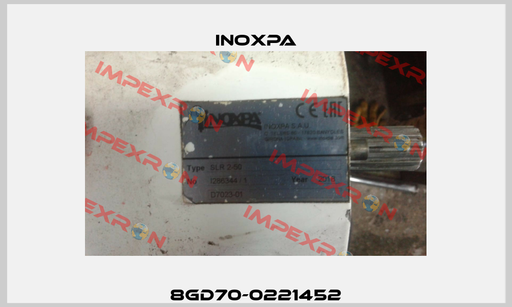8GD70-0221452 Inoxpa