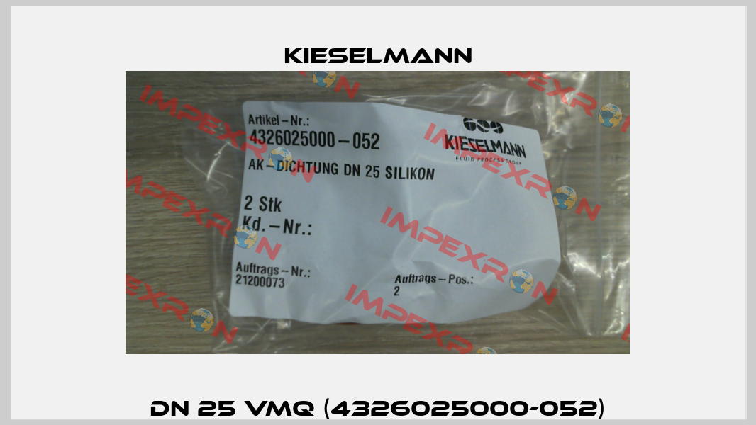 DN 25 VMQ (4326025000-052) Kieselmann