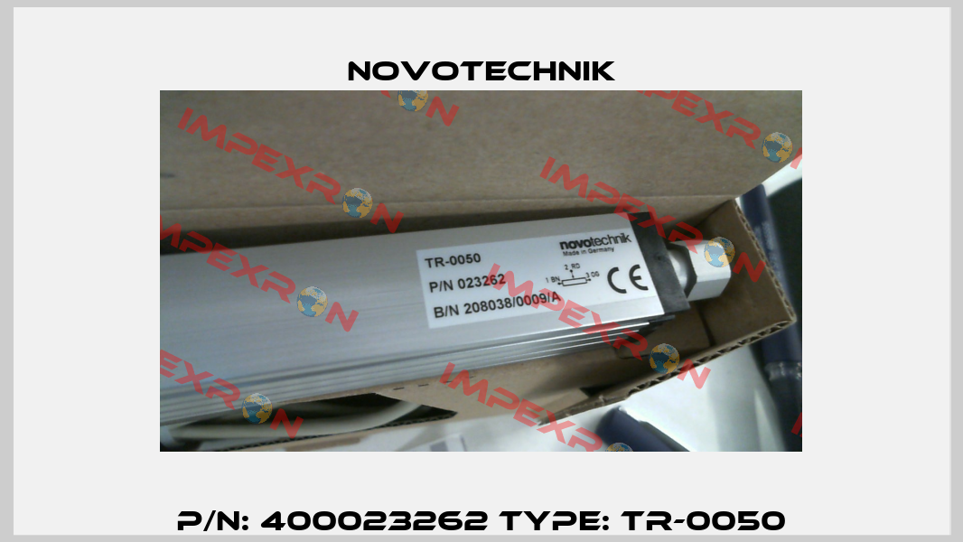 P/N: 400023262 Type: TR-0050 Novotechnik